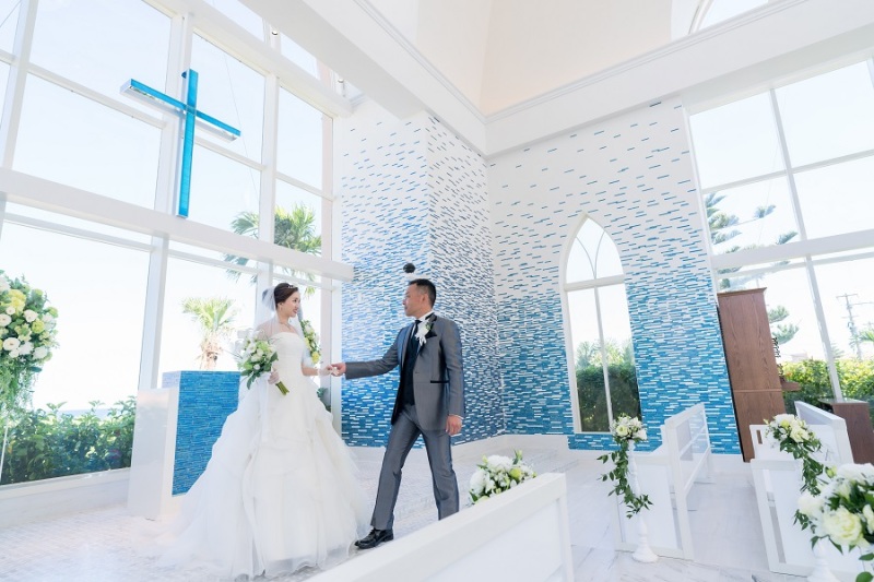 お二人の全身姿を撮影中♡