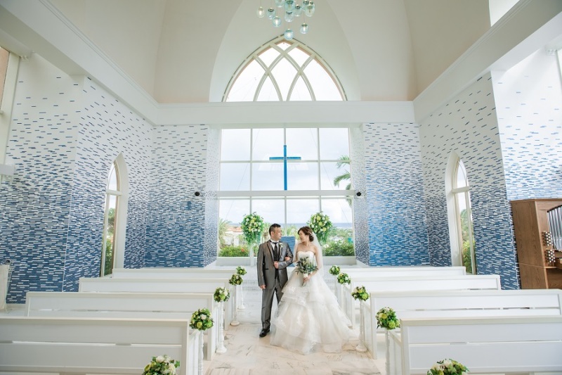 シギラミラージュチャペルから撮影スタート☆