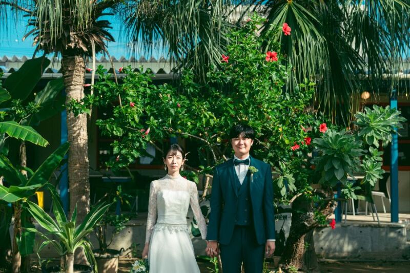 お衣裳と映えるGREENも！