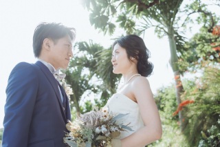 *太陽光を浴びながらお2人を輝かせながらも…更に優しい雰囲気を撮影中です～♡*