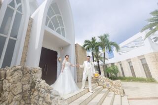 読谷リゾート♪アクアグレイスチャペルとビーチ撮影