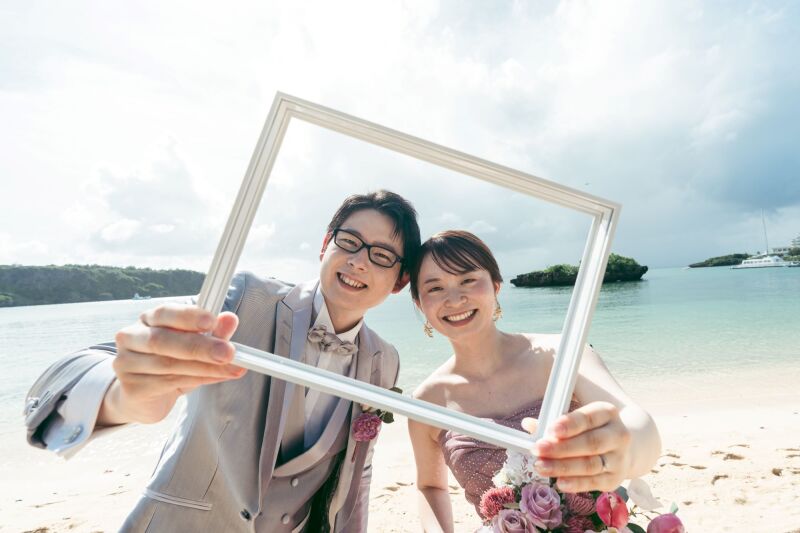 フレームを持ってハイチーズ!