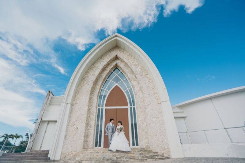 ドレスチェンジでチャペル&ビーチ撮影