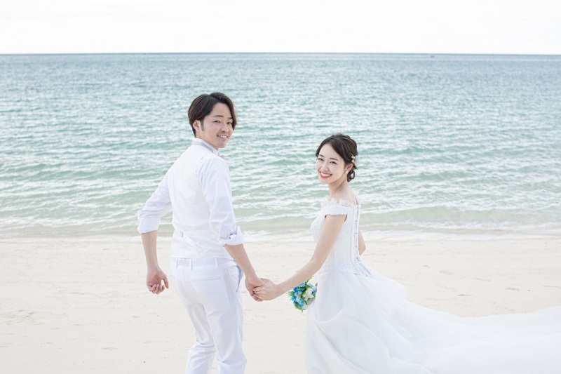 ベストのみでカジュアルな撮影に!