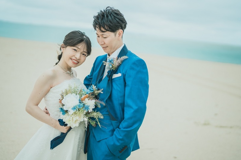 ご新婦様はAラインのウエディングドレス♡