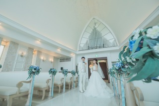 アクアグレイスチャペルでの撮影♡♡