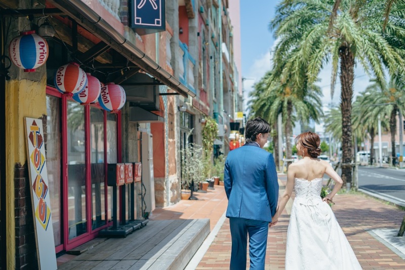 続いて、アメリカンヴィレッジ内にて撮ります～！