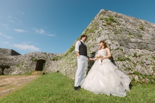 【沖縄本島】ビーチ＆世界遺産フォト<座喜味城跡＞