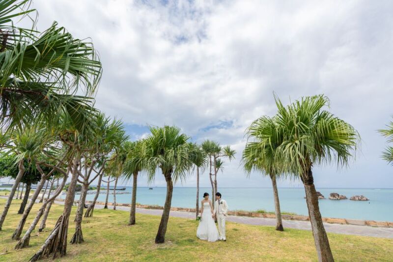 《ビーチPHOTOプラン》秋空のフォトWedding