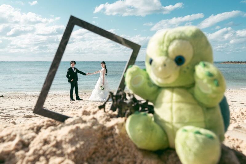 ビーチも同行いただきました♪