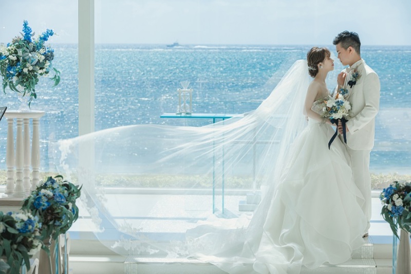 ベールがふんわり~~