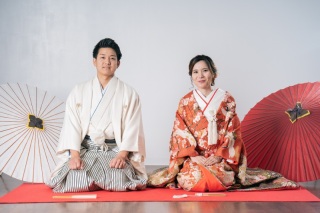 *和装スタジオフォト＆洋装ビーチフォトにてフォトウエディング♡*