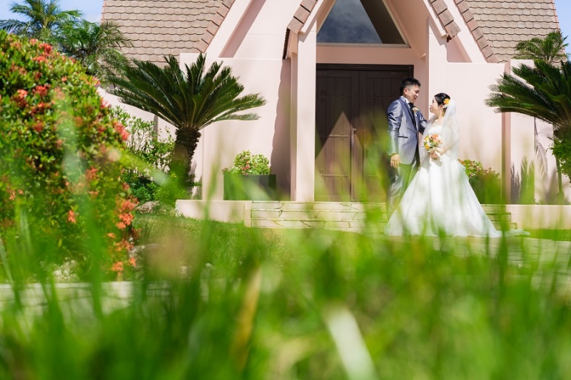 芝生を入れて撮ってみました~!!