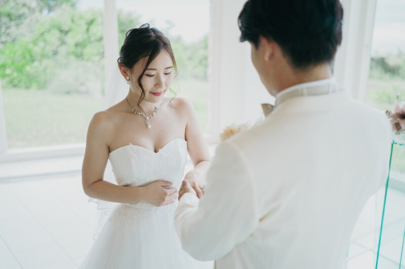 指輪交換シーン