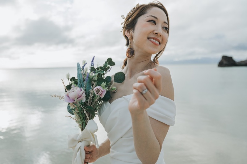 ご新婦様の一人ソロショット♡