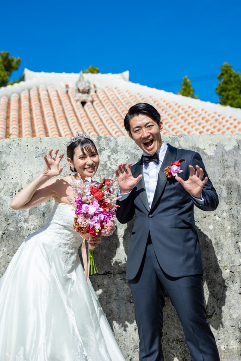 シーサーポーズ