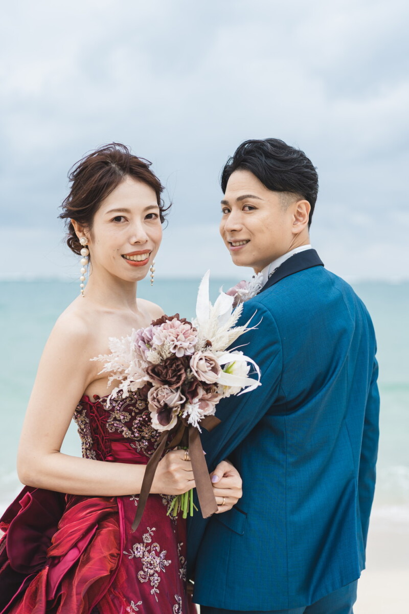 ボルドー&times;ブルー おしゃれでシックな組み合わせ♡