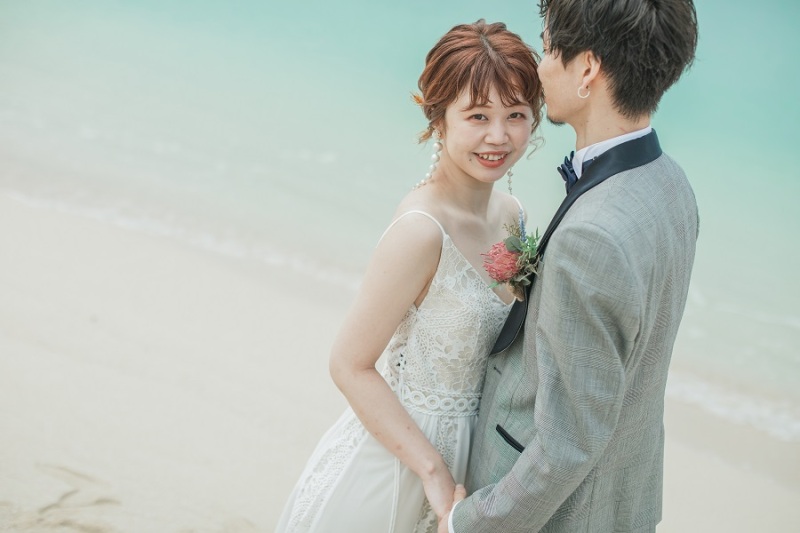 ご新婦様から目線を頂きました♪