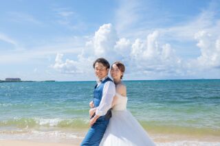  【万座の教会×ビーチ】沖縄でのロケーションフォト