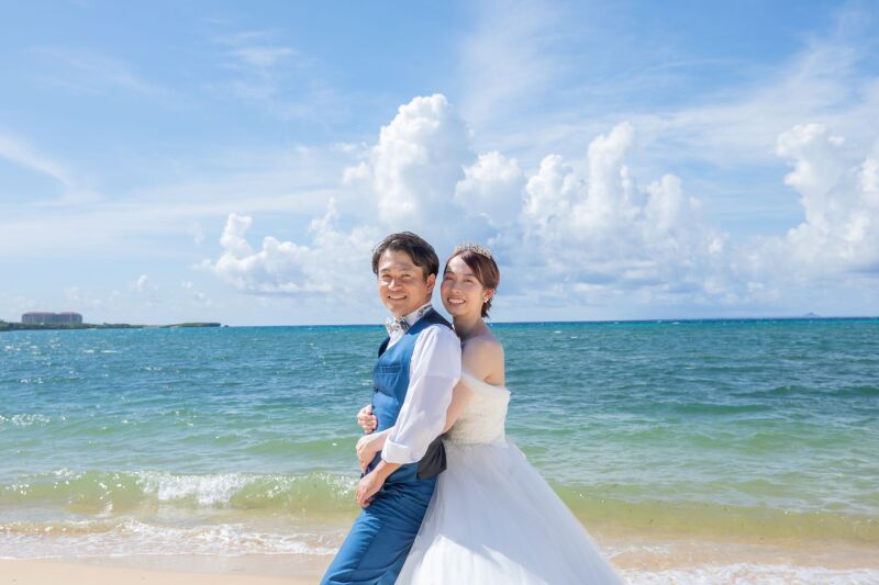 【万座の教会×ビーチ】沖縄でのロケーションフォト