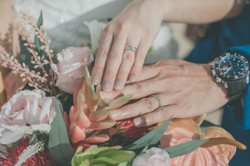 結婚指輪を撮ってみました♡