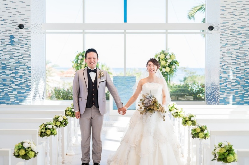 シギラミラージュチャペルから撮影スタート☆