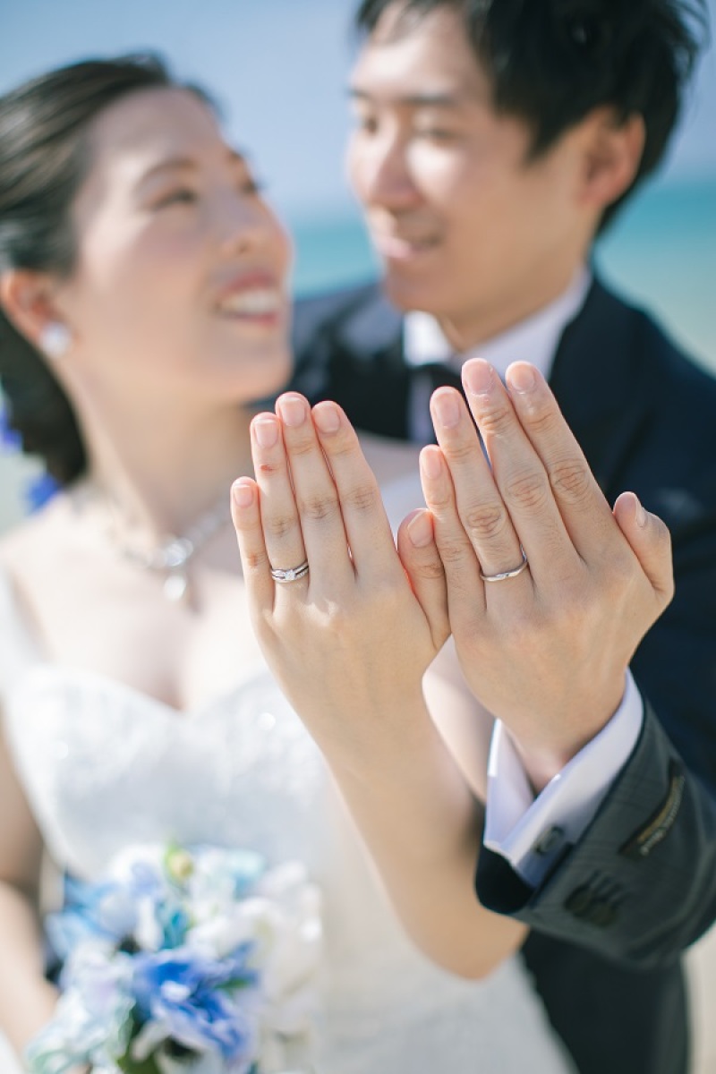 誓いの指輪ショット♡