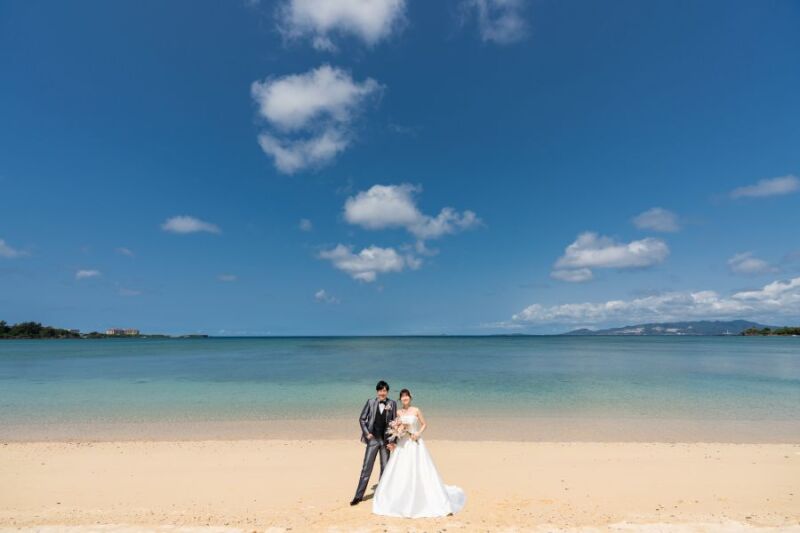 青いビーチで♪