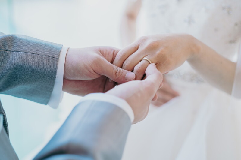 指輪交換シーン♪