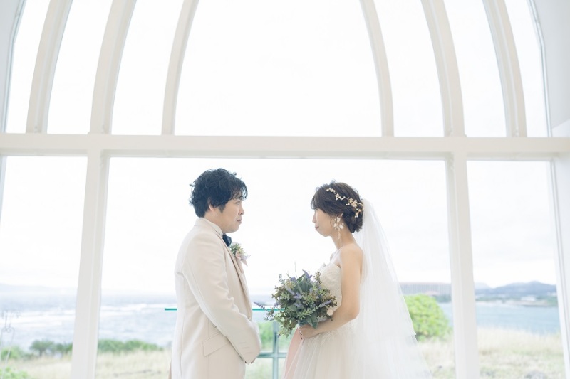 向かい合うお2人♡