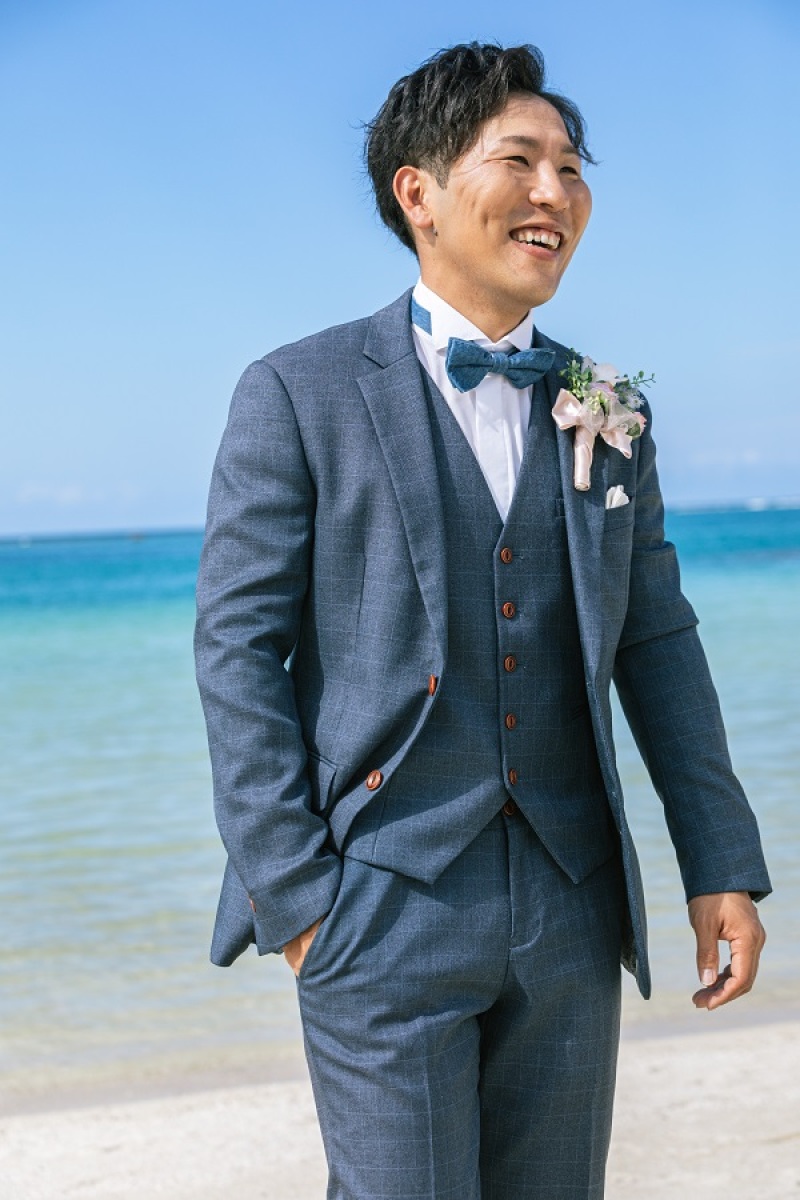 新郎様の1人ショット☆