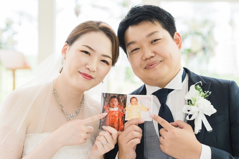お2人のお子様の時の写真と一緒に♪