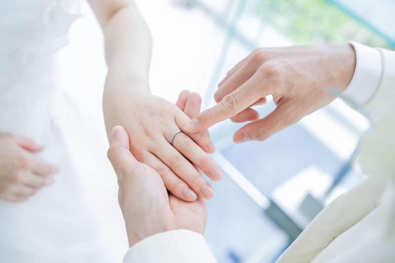 お2人の大切な結婚指輪を撮影中です~