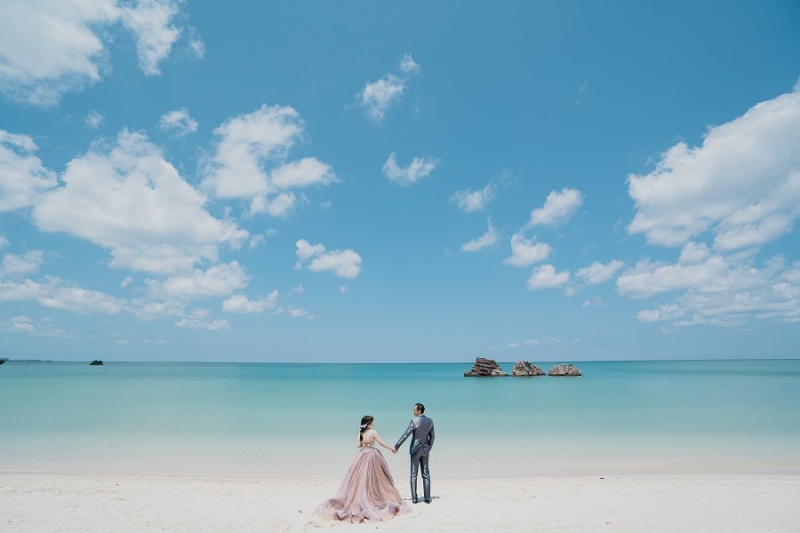 沖縄本島のアラハビーチから撮影スタート♪