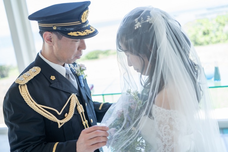 ベールUPのシーンを撮影中で御座います♪