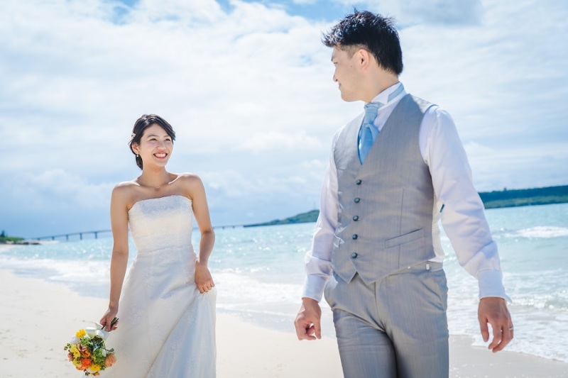ご新婦様のにっこり笑顔♡