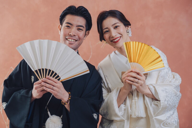 扇子を使って~~