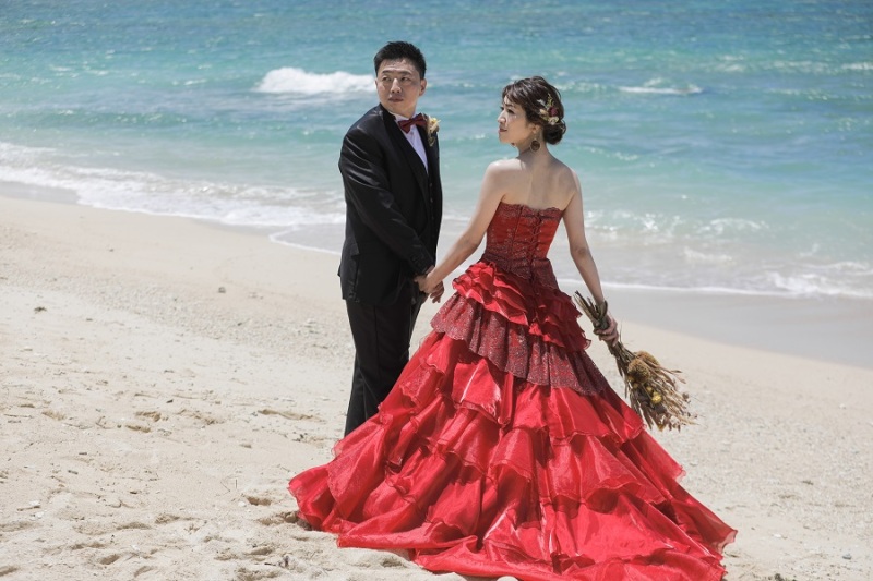 ～沖縄本島　セントアンドリュースチャペル＆ビーチフォトプラン～