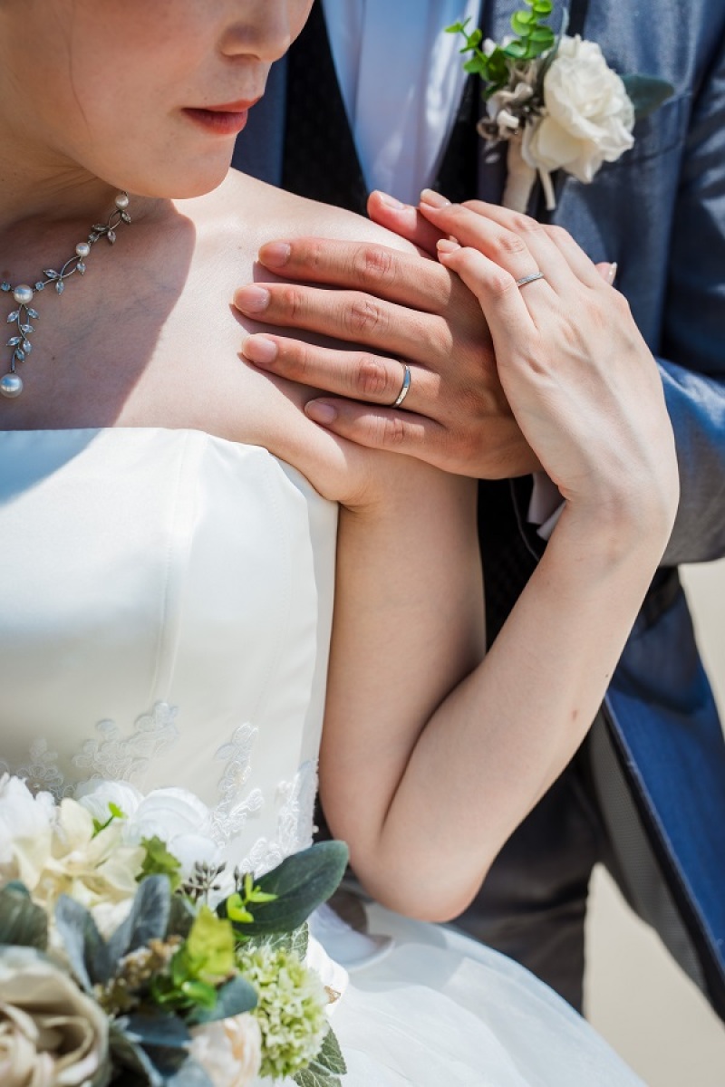 お2人の大切な結婚指輪を撮影中~
