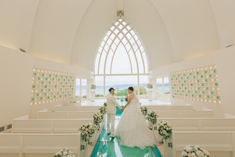 アクアルーチェ・チャペルから撮影スタート☆