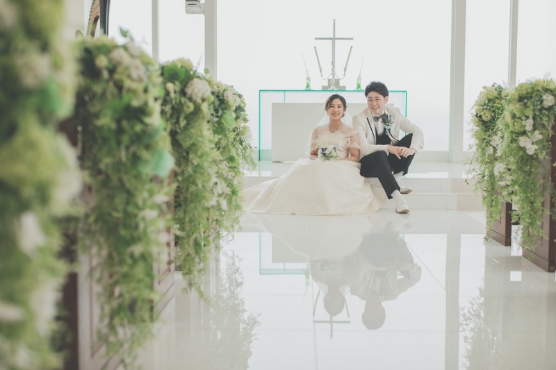 チャペルからの撮影スタートです☆