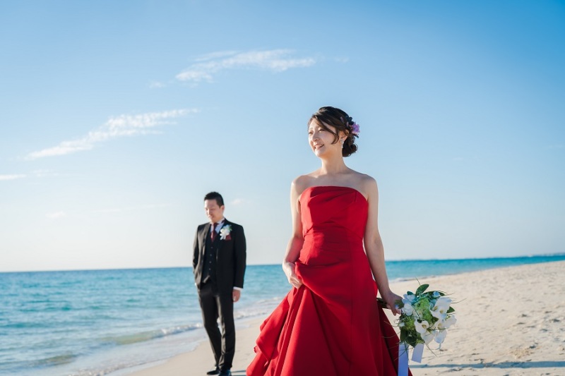 続いて、ビーチでの撮影スタート☆