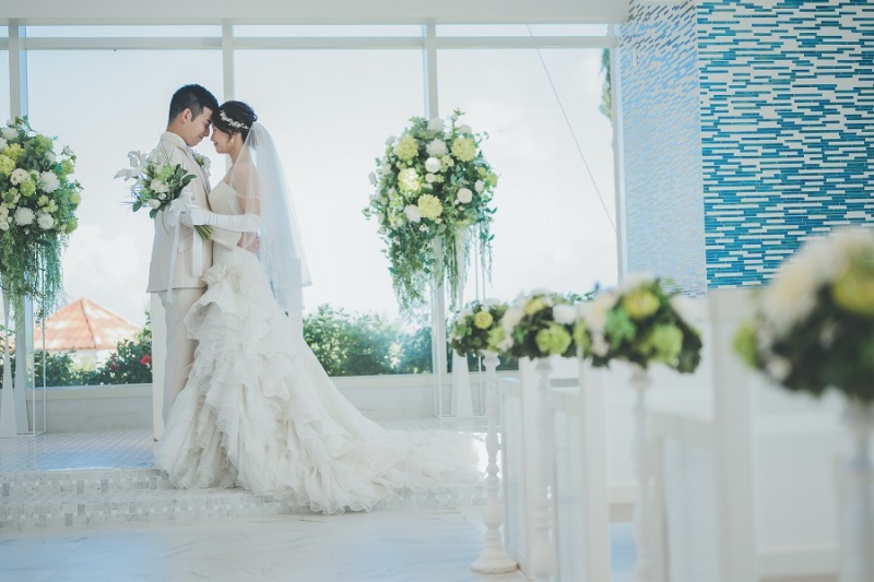 お互いにおでことおでこをくっつけて♪