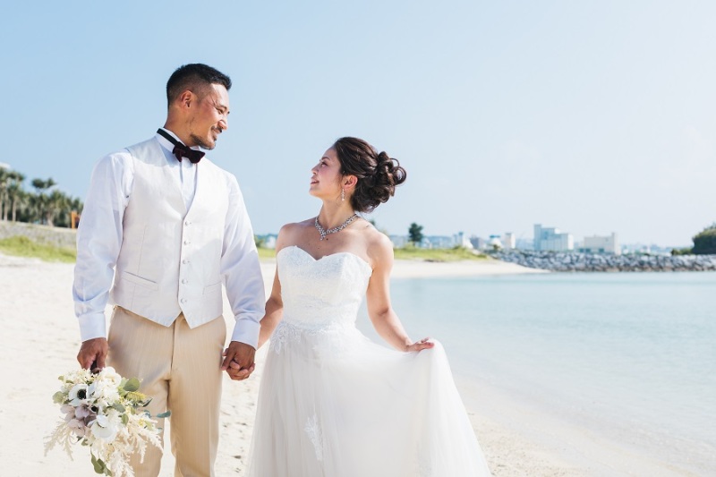 見つめ合うお二人♡