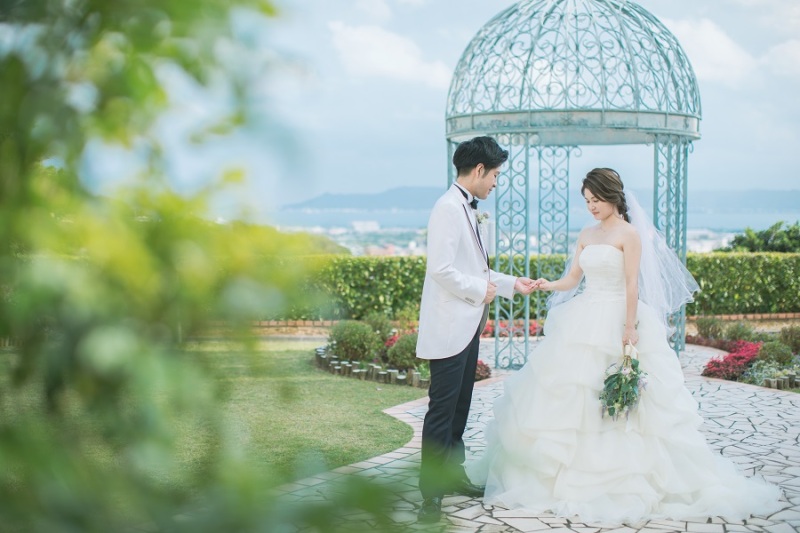 チャペルの外観で撮影しました~♡