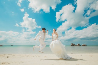 【沖縄本島】チャペル＆ビーチフォト