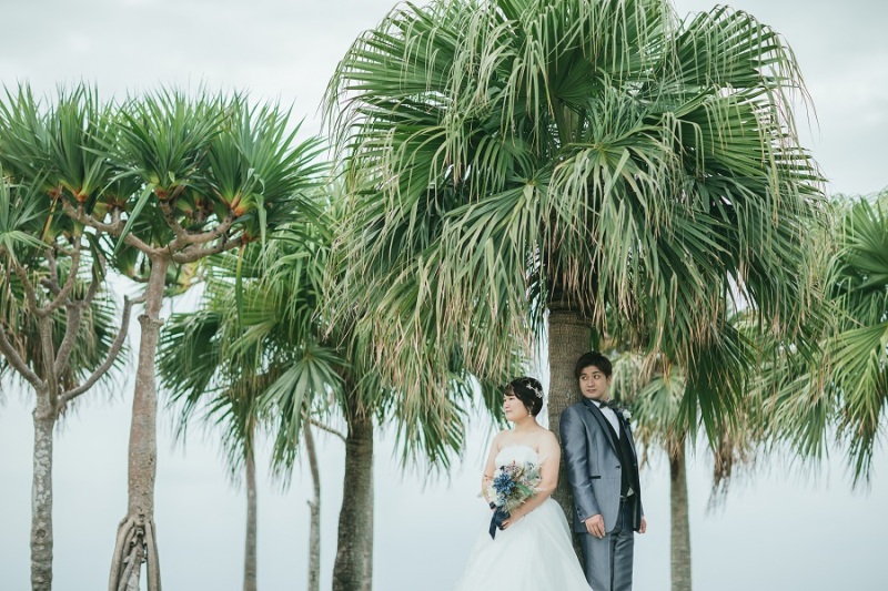 ヤシの木と共に♪