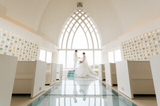 万座の教会でのウェディングフォト♡