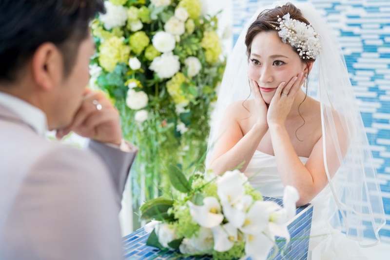 ご新婦様の表情を撮りました!