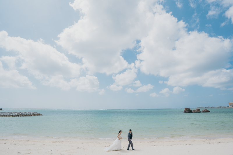 沖縄らしい空と海!